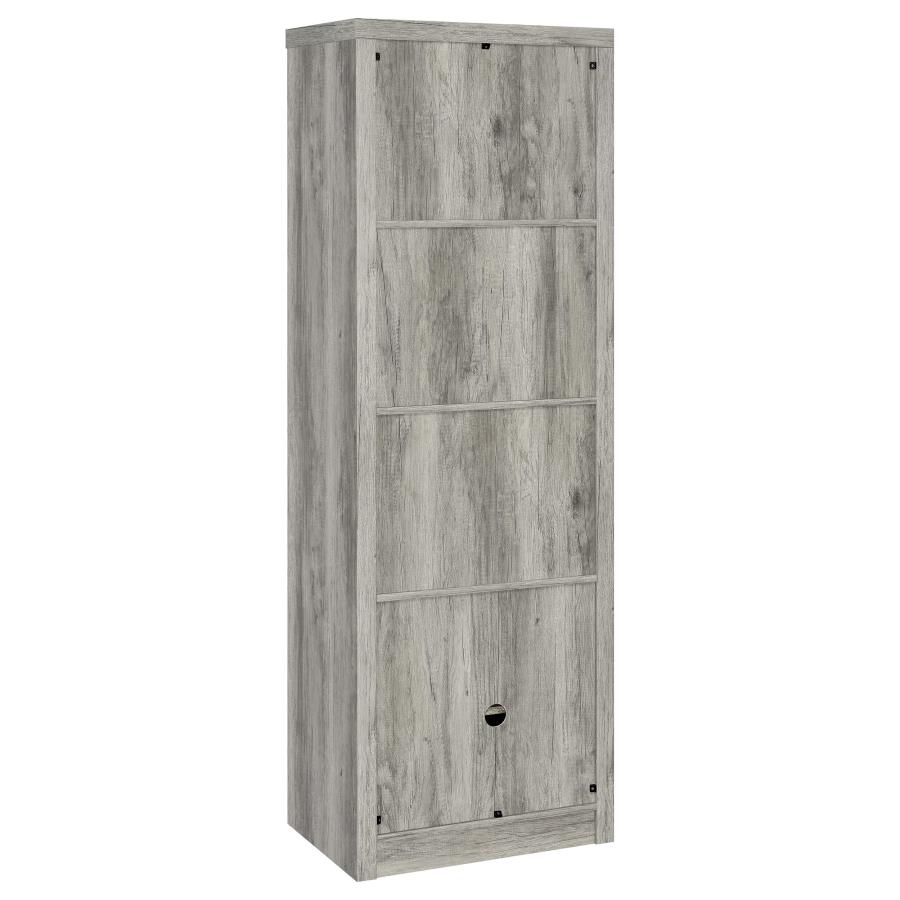 Burke 3-piece 59-inch TV Entertainment Center Grey Driftwood