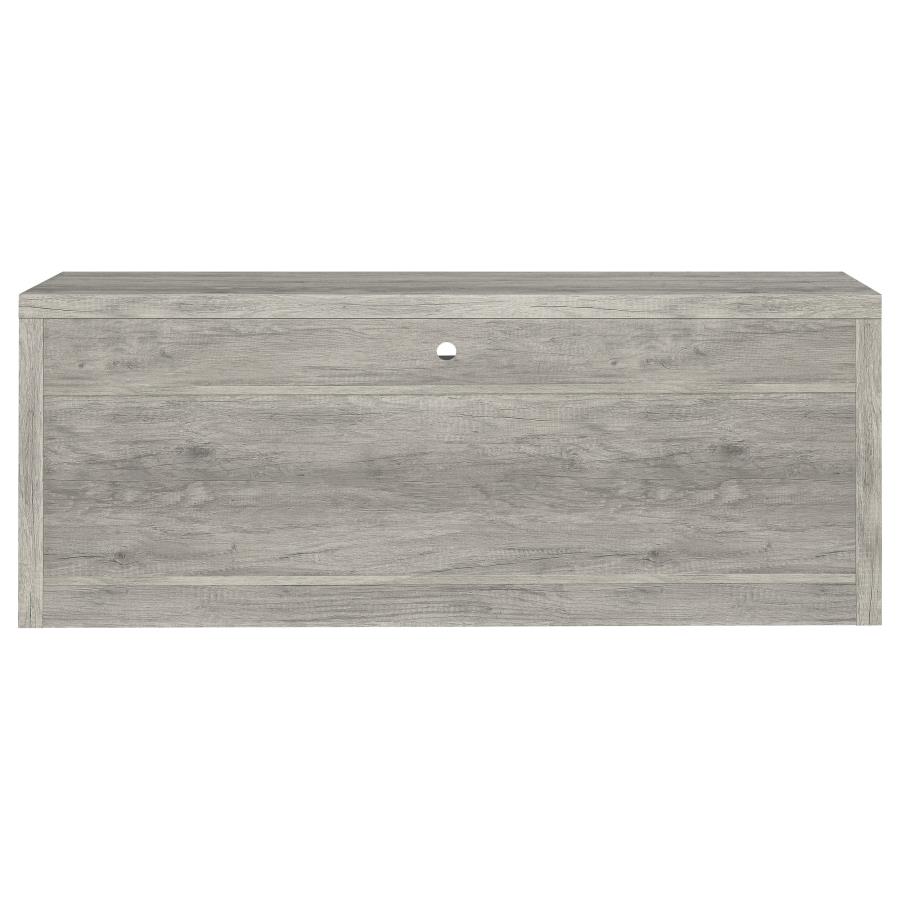 (image for) Burke 2-drawer Engineered Wood 59" TV Stand Grey Driftwood