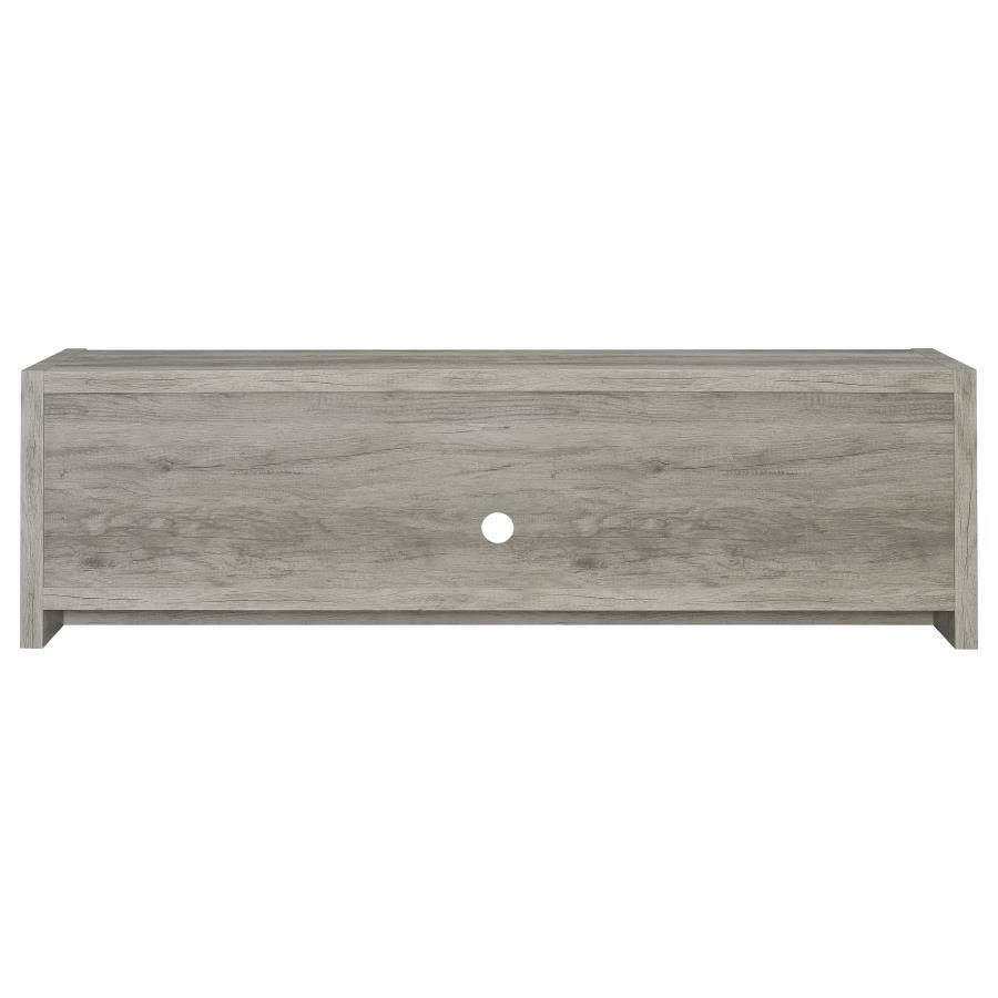 (image for) Burke 2-door Engineered Wood 71" TV Stand Grey Driftwood