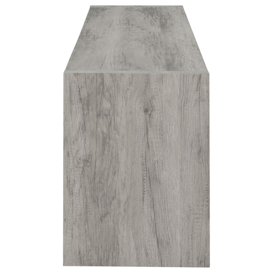 (image for) Burke 2-door Engineered Wood 71" TV Stand Grey Driftwood