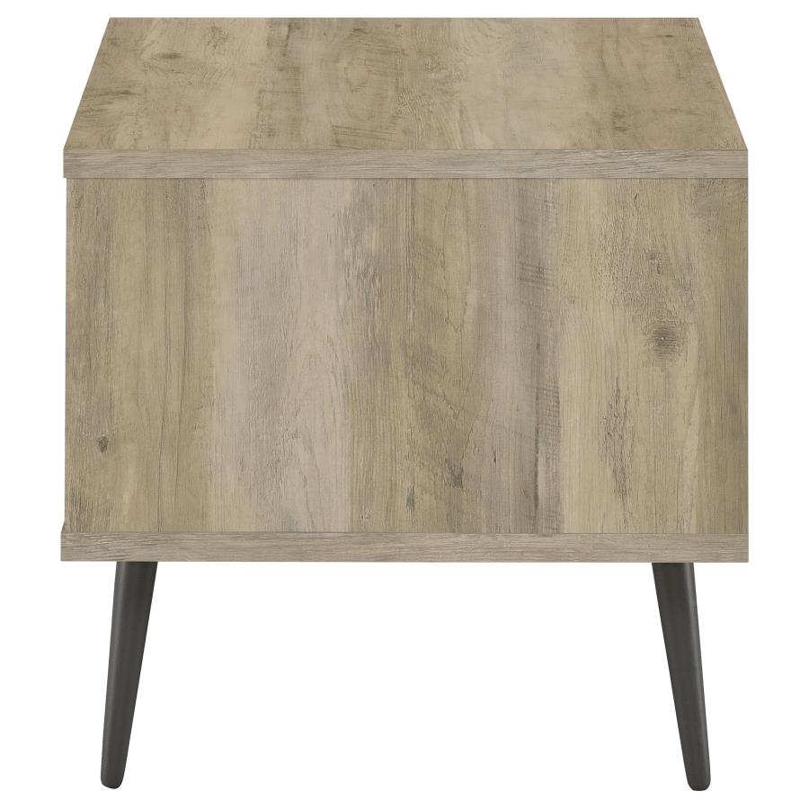 (image for) Welsh Square Engineered Wood Side End Table Antique Pine