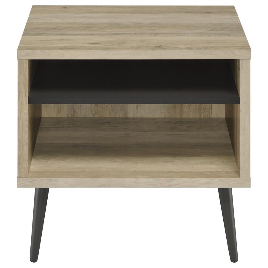 Welsh 2-piece Coffee and End Table Set Distressed Pine