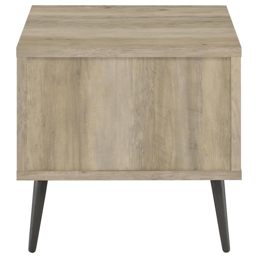 Welsh 2-piece Coffee and End Table Set Distressed Pine