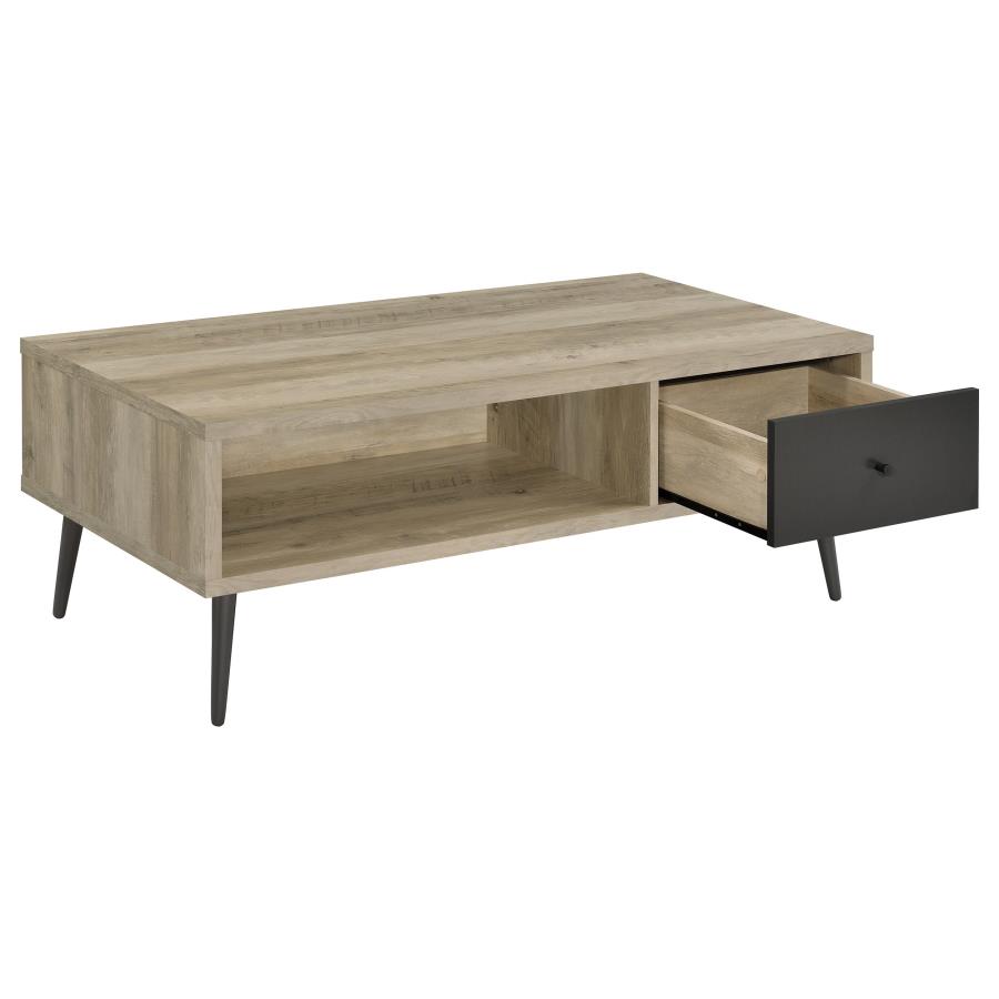 Welsh 2-piece Coffee and End Table Set Distressed Pine