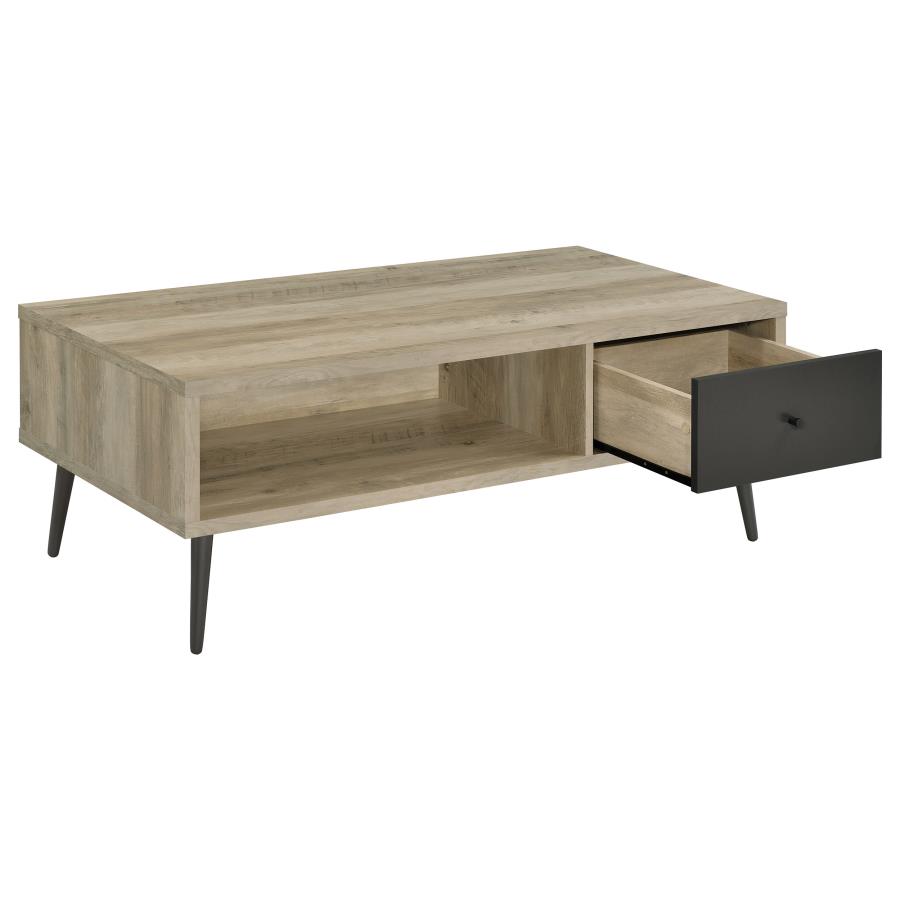 (image for) Welsh 1-drawer Engineered Wood Coffee Table Antique Pine