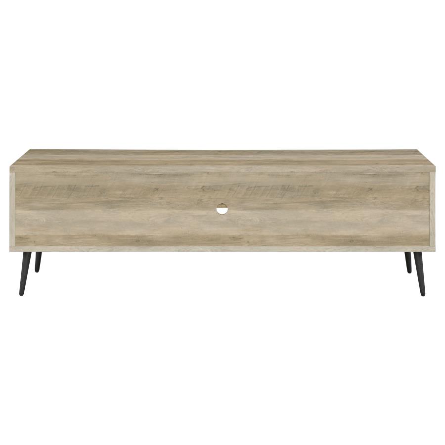 (image for) Allie 2-door Engineered Wood 71" TV Stand Distressed Pine