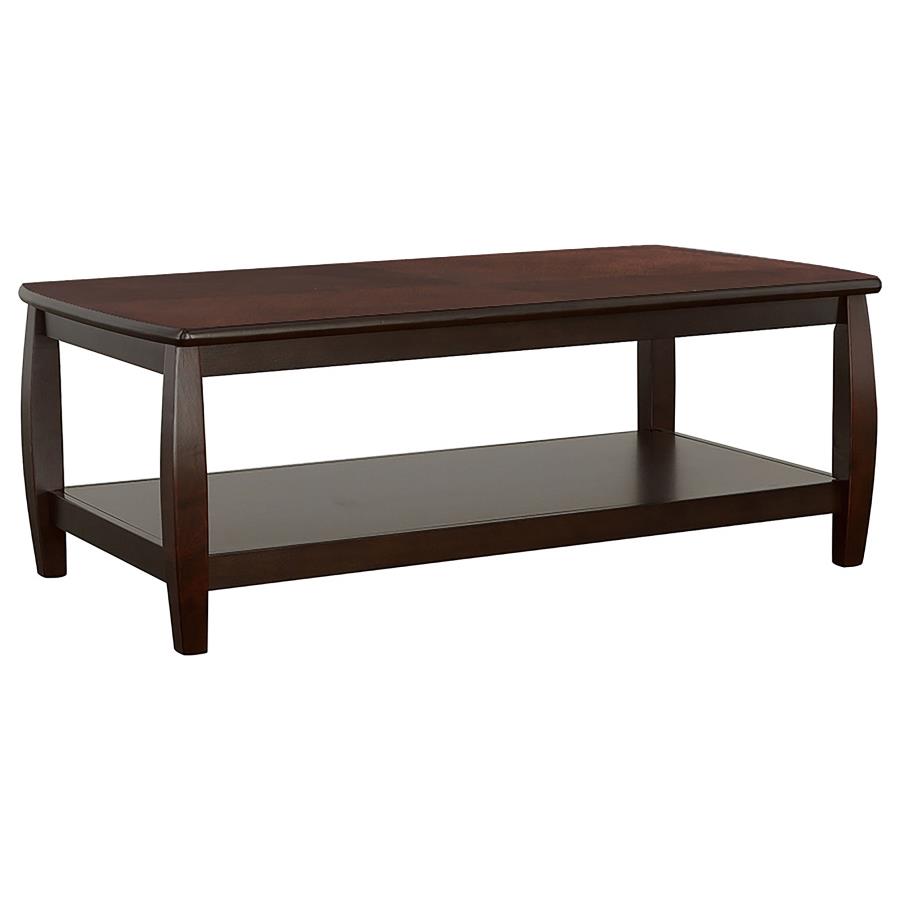 (image for) Dixon 3-piece Rectangular Wood Coffee Table Set Espresso