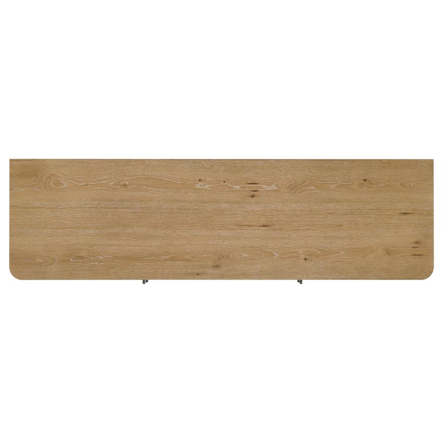 Rowe 65-inch 2-door Wood TV Stand Media Console Light Oak