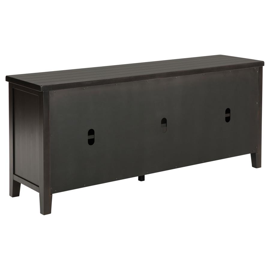 (image for) Concord 2-door 60-inch TV Stand Console Distressed Java