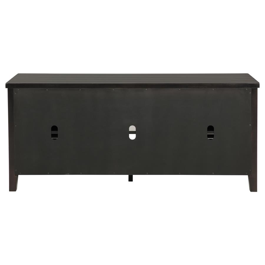 (image for) Concord 2-door 60-inch TV Stand Console Distressed Java