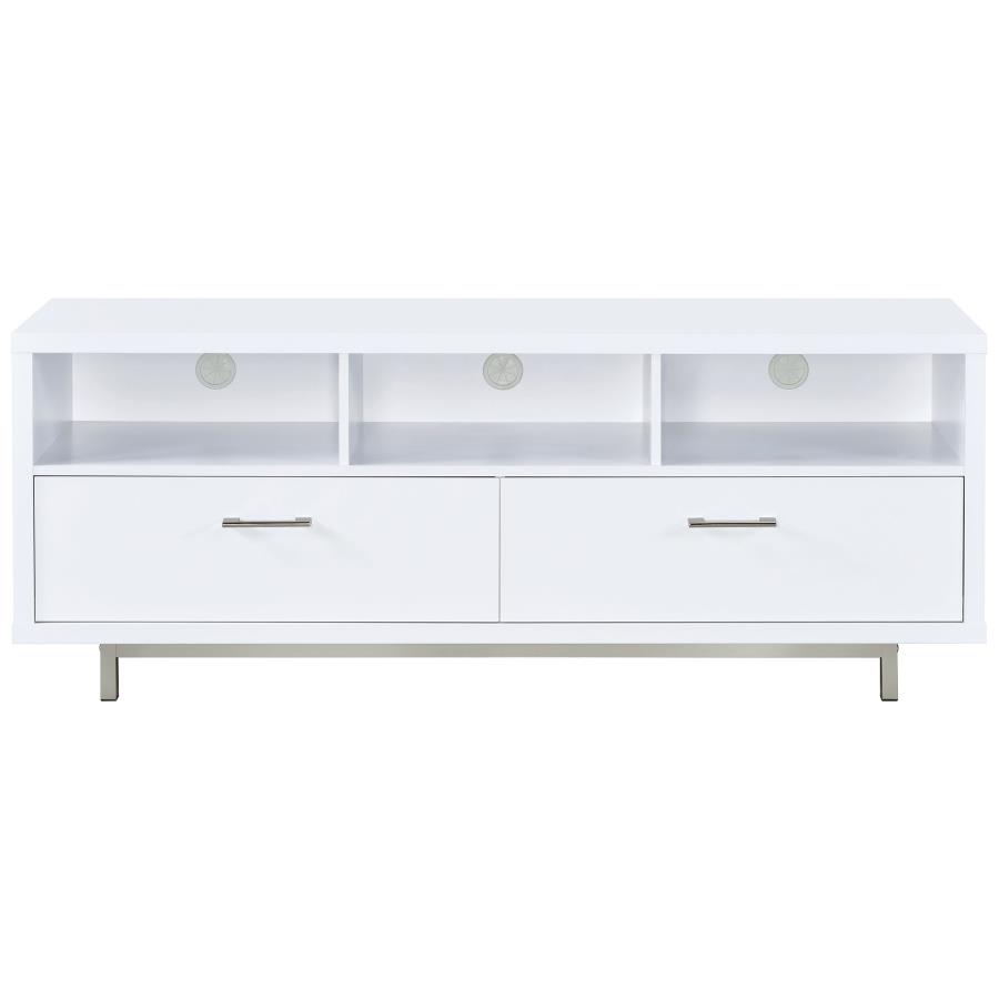 (image for) Casey 2-drawer Engineered Wood 60" TV Stand White