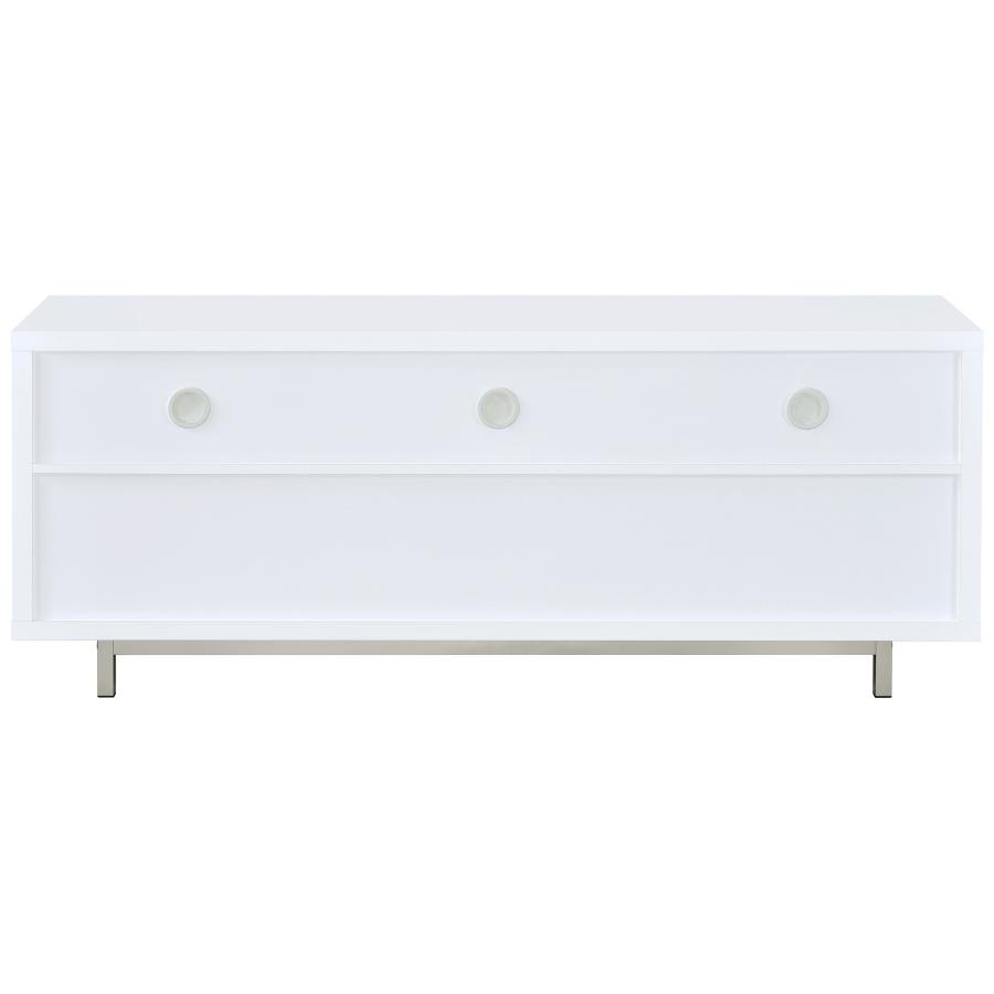 (image for) Casey 2-drawer Engineered Wood 60" TV Stand White