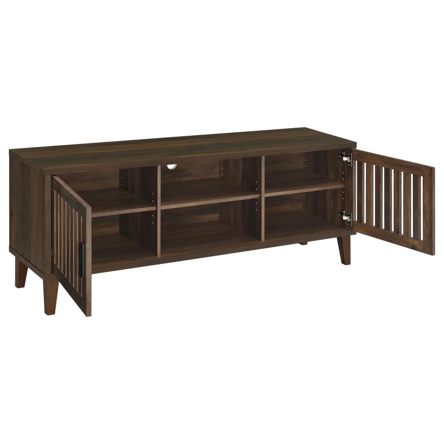 (image for) Sedona 2-door Engineered Wood 60" TV Stand Dark Pine