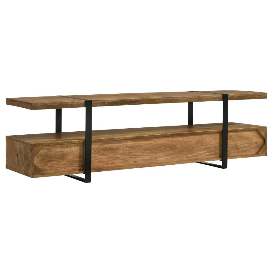 (image for) Otto 5-drawer Mango Wood 70" TV Stand Media Console Brown