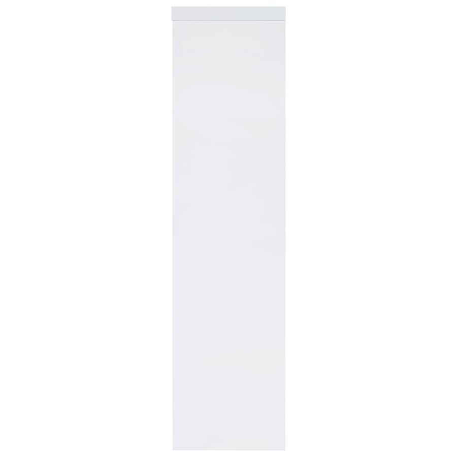 (image for) Jude 3-shelf Engineered Wood Media Tower High Gloss White