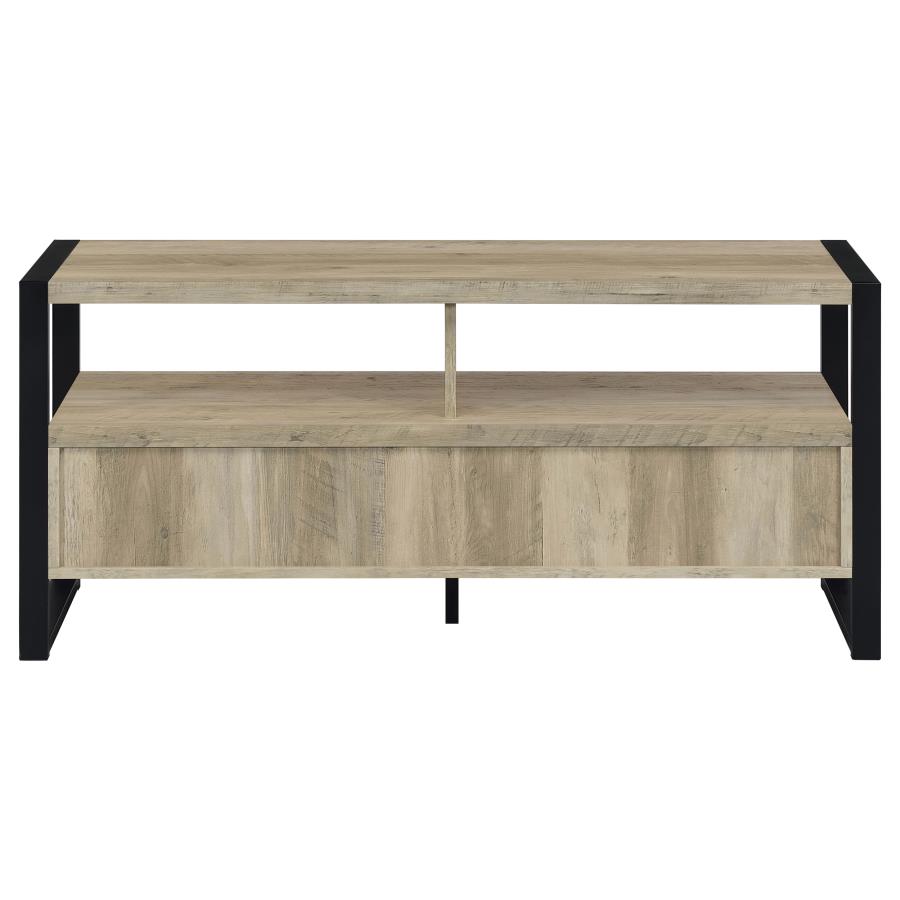 (image for) James 2-drawer Engineered Wood 48" TV Stand Distressed Pine