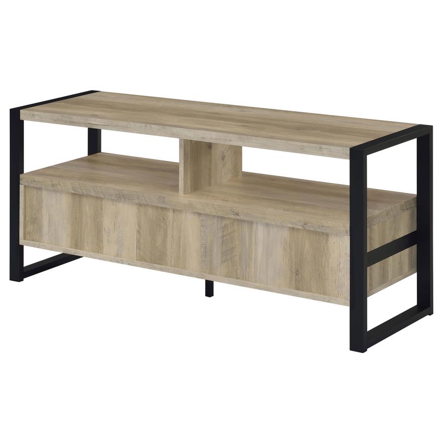 (image for) James 2-drawer Engineered Wood 48" TV Stand Distressed Pine