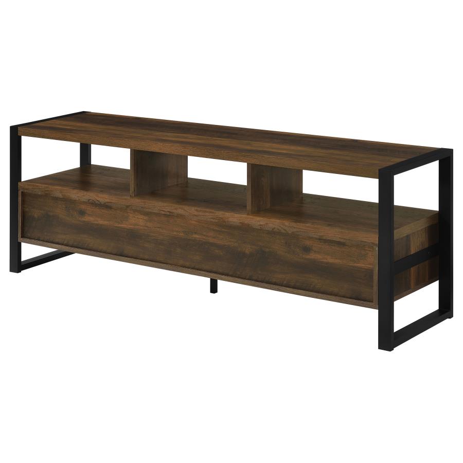 (image for) James 3-drawer Engineered Wood 60" TV Stand Dark Pine