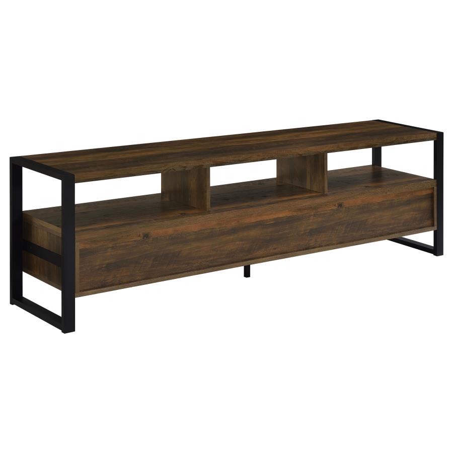 (image for) James 3-drawer Engineered Wood 71" TV Stand Dark Pine