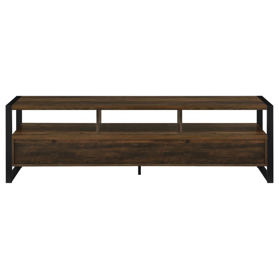 (image for) James 3-drawer Engineered Wood 71" TV Stand Dark Pine