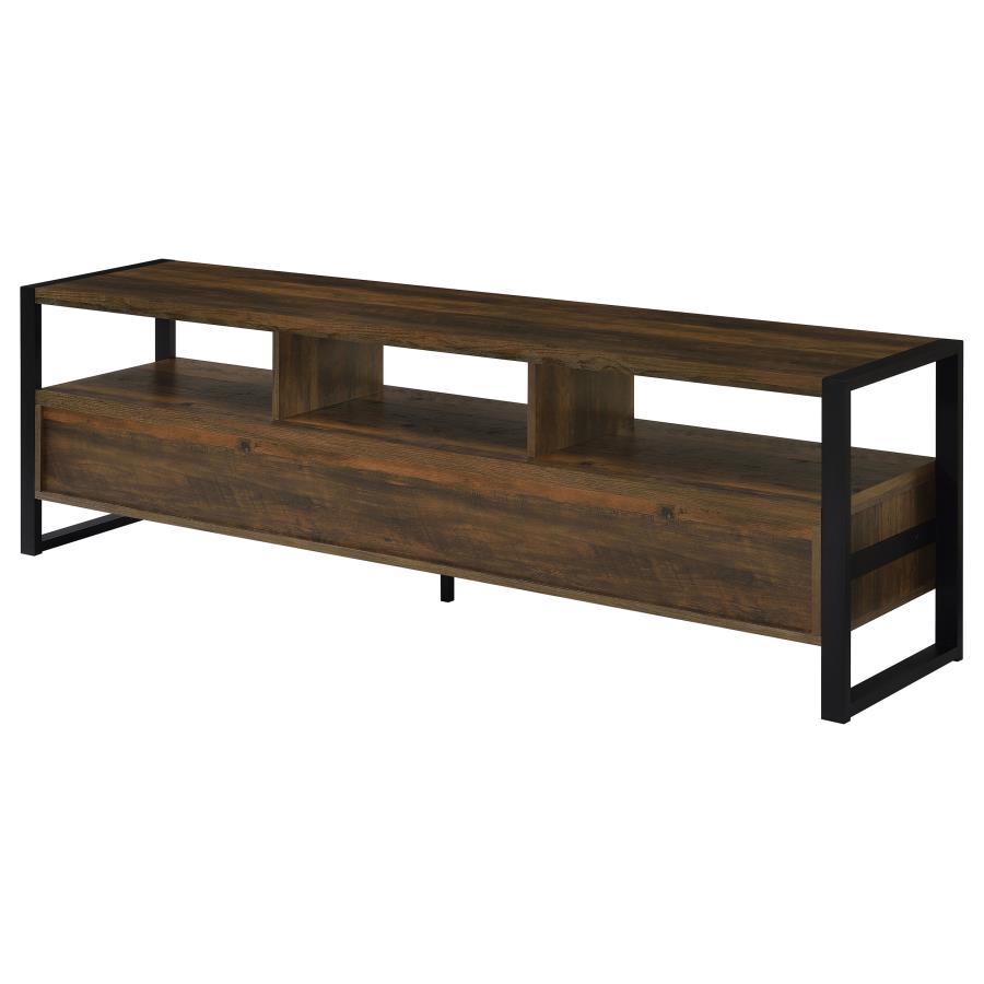 (image for) James 3-drawer Engineered Wood 71" TV Stand Dark Pine