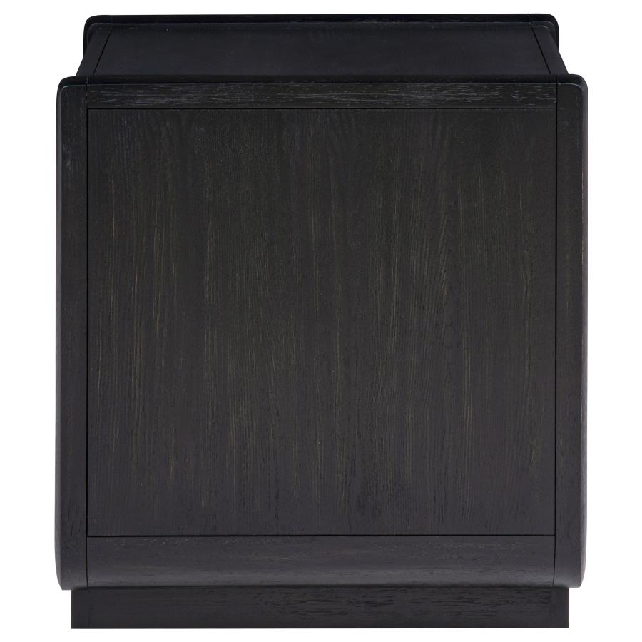 Leandro 3-piece Wood Coffee and End Table Set Burnished Black