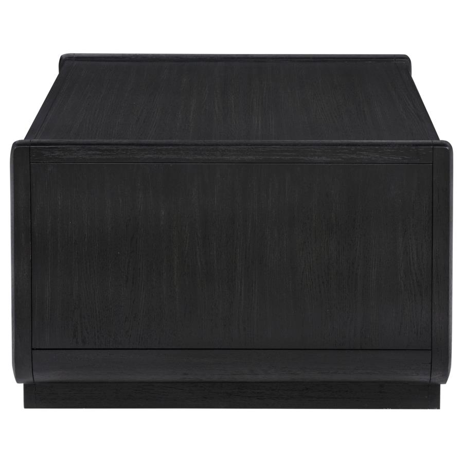 Leandro 2-drawer Wood Cocktail Coffee Table Burnished Black