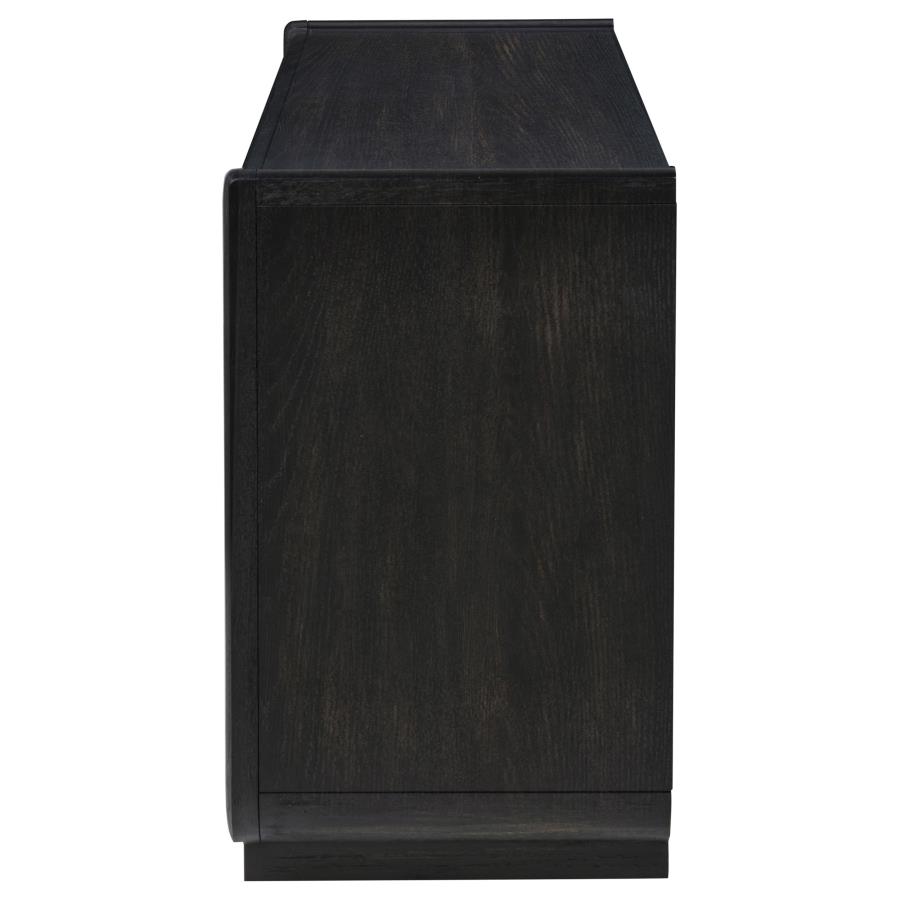 Leandro 2-drawer Entryway Sofa Console Table Burnished Black