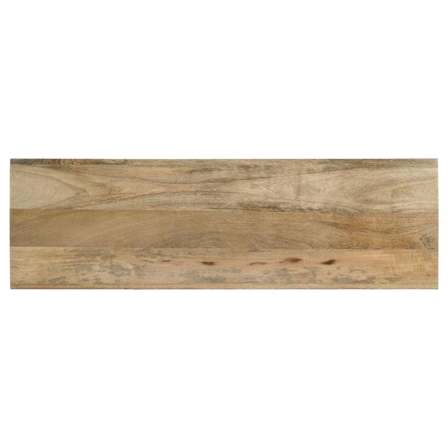 (image for) Benton Rectangular Solid Wood Sofa Console Table Natural