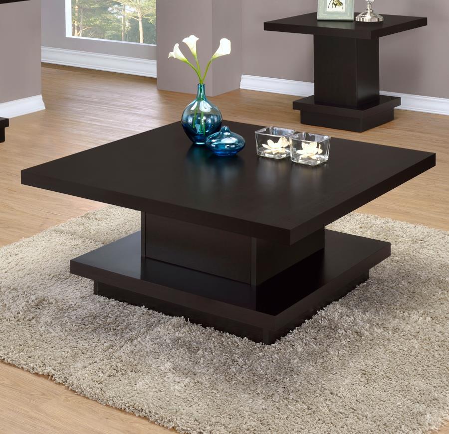 (image for) Reston Square Engineered Wood Coffee Table Cappuccino