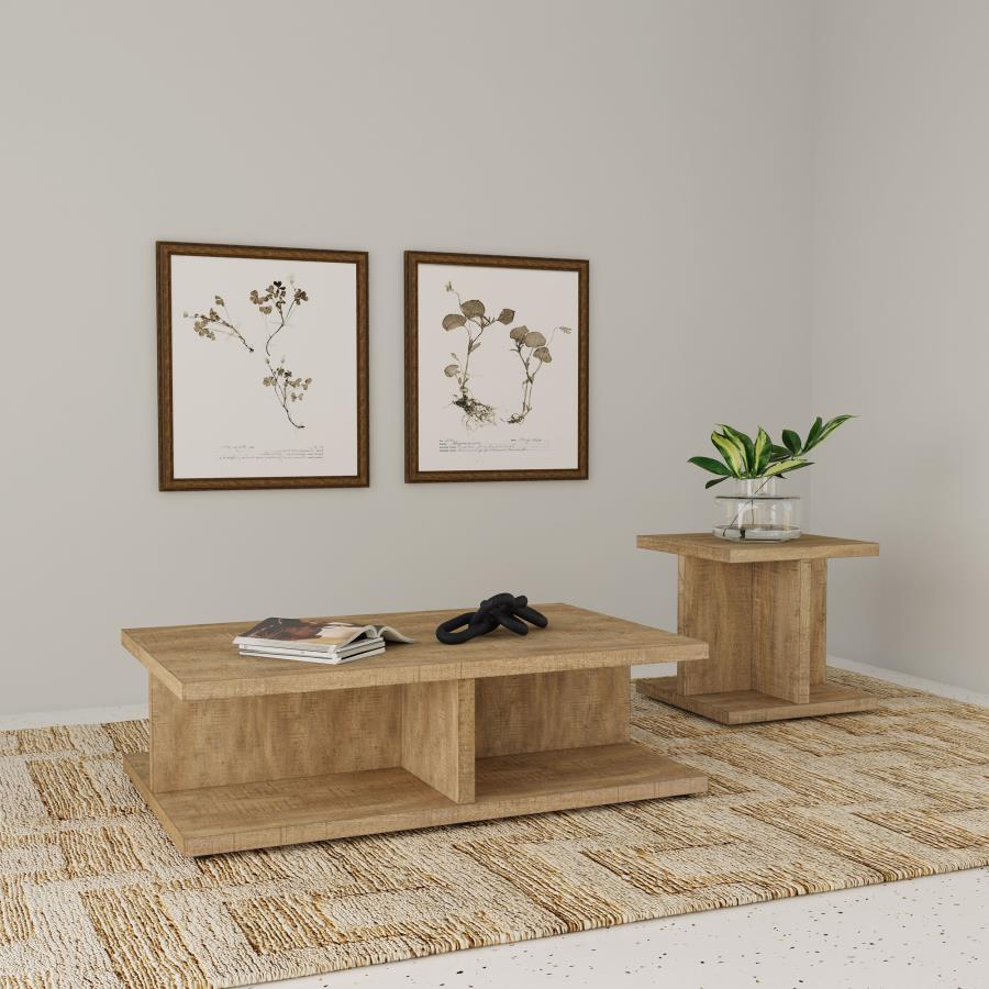 Modal Additional Images for Cortona Square Engineered Wood End Side Table Mango