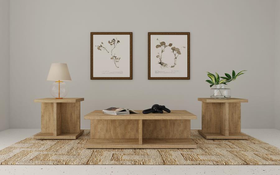 (image for) Cortona 3-piece Coffee and End Table Set Mango