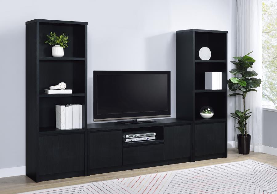 (image for) Winfield 3-piece Entertainment Center 60-inch TV Stand Black