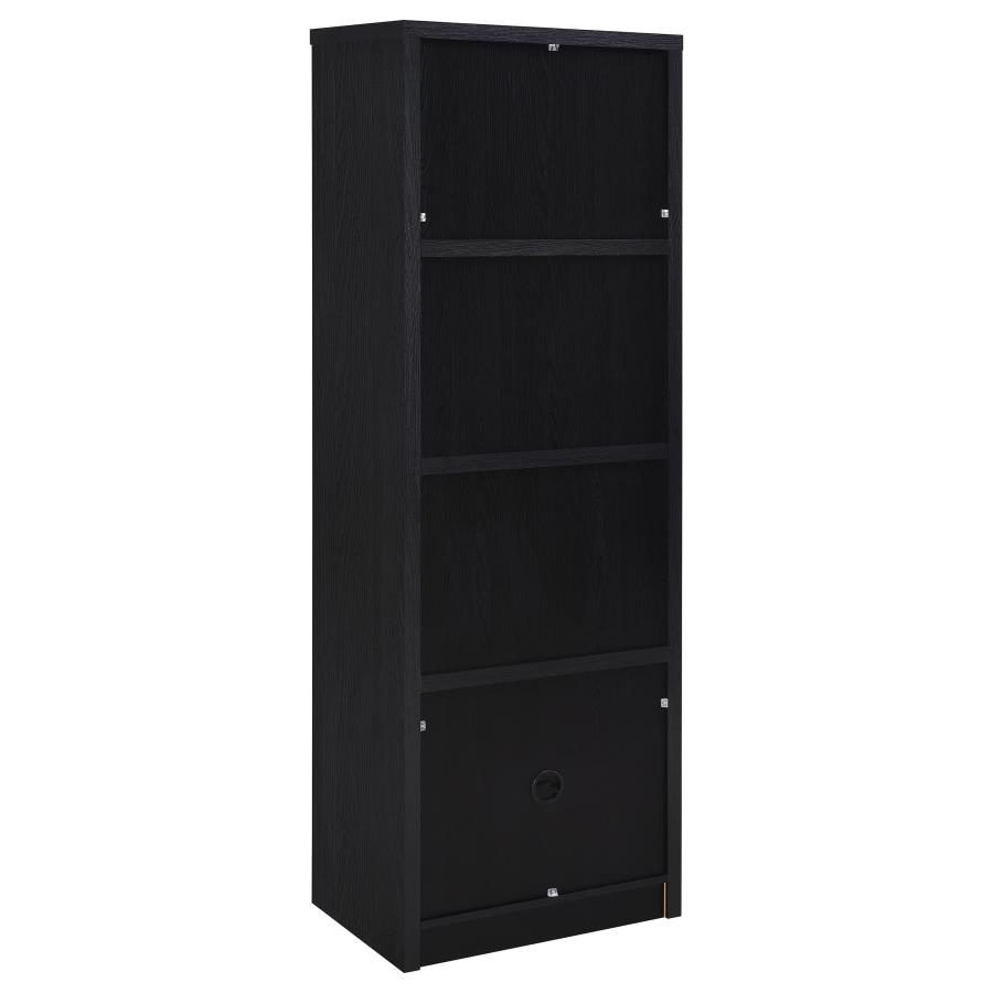 Winfield 3-shelf Media Tower Entertainment Pier Black