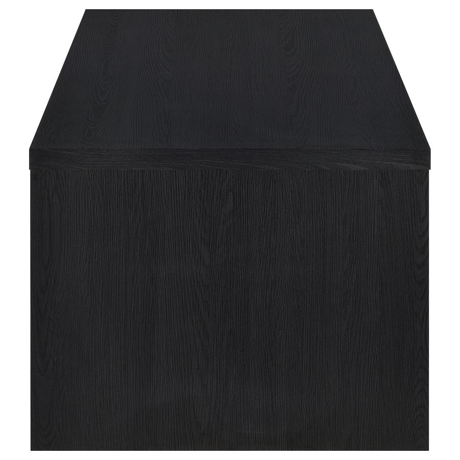 Knapp Lift Top Cocktail Coffee Table with Dual Drawers Black