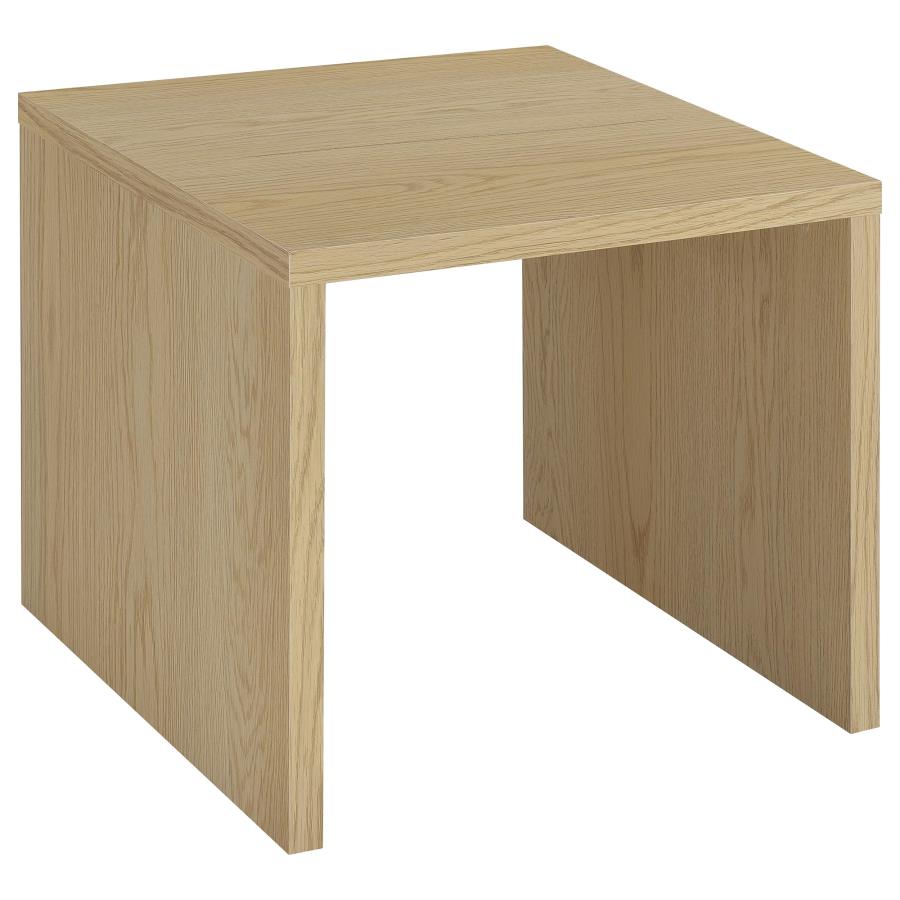 (image for) Canoga Engineered Wood Accent Side End Table Light Oak