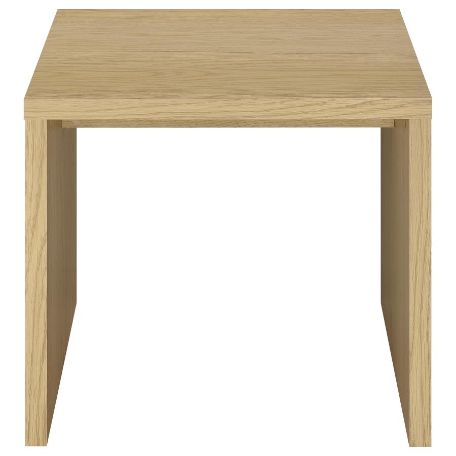 Canoga 2-piece Lift Top Cocktail Coffee Table Set Light Oak