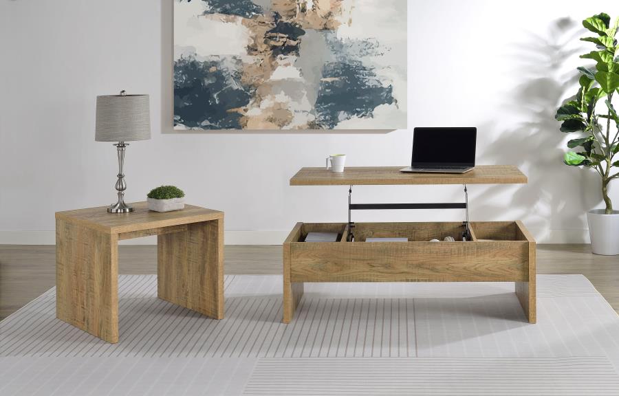 (image for) Canoga 2-piece Lift Top Cocktail Coffee Table Set Mango