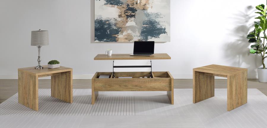 (image for) Canoga 3-piece Lift Top Cocktail Coffee Table Set Mango