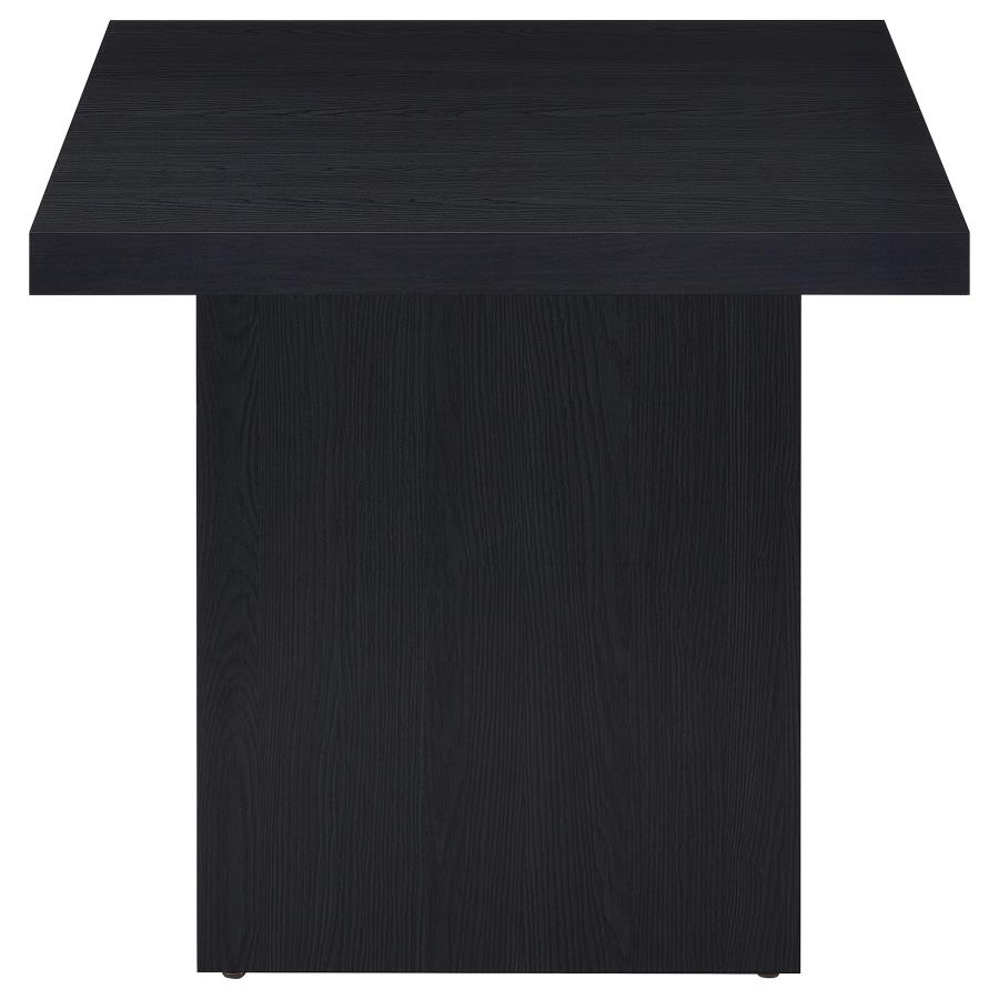 Devar 3-piece Square Cocktail Coffee End Table Set Black