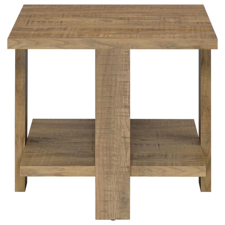 (image for) Dawn Square Engineered Wood End Table Mango Brown