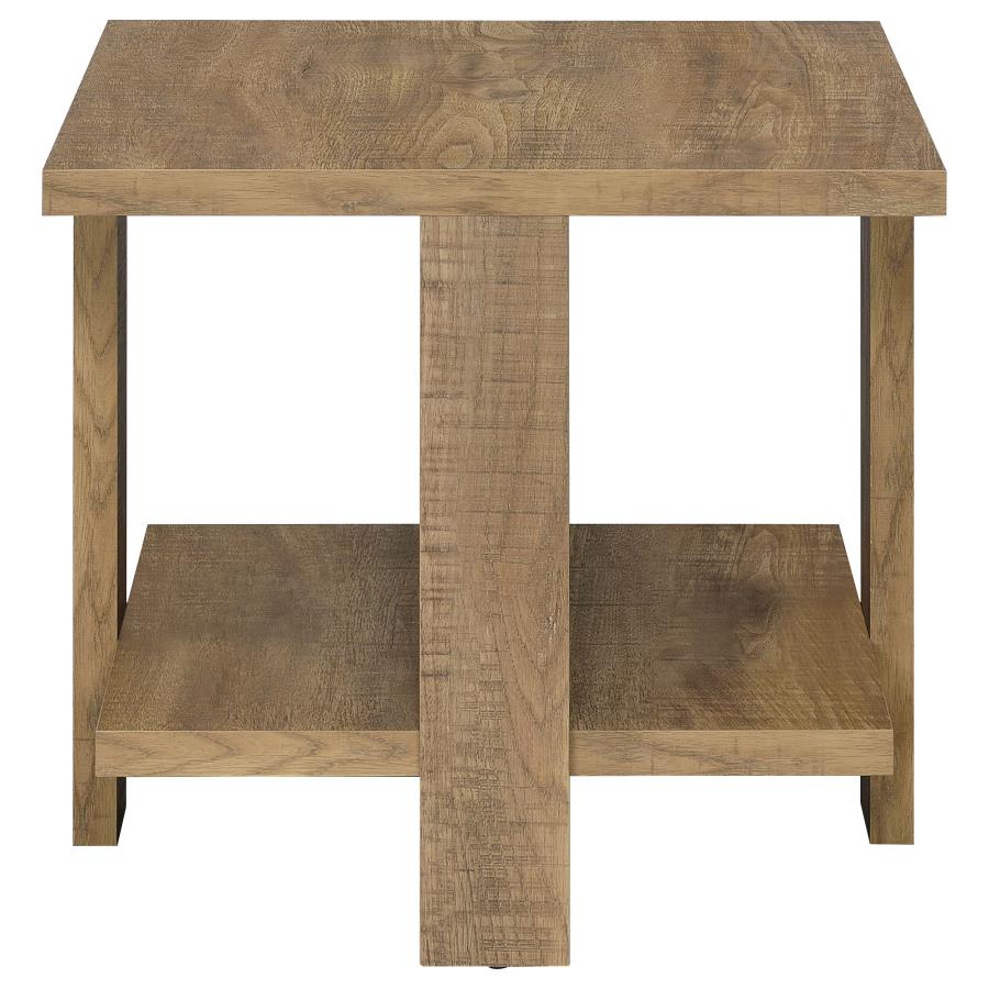 (image for) Dawn Square Engineered Wood End Table Mango Brown