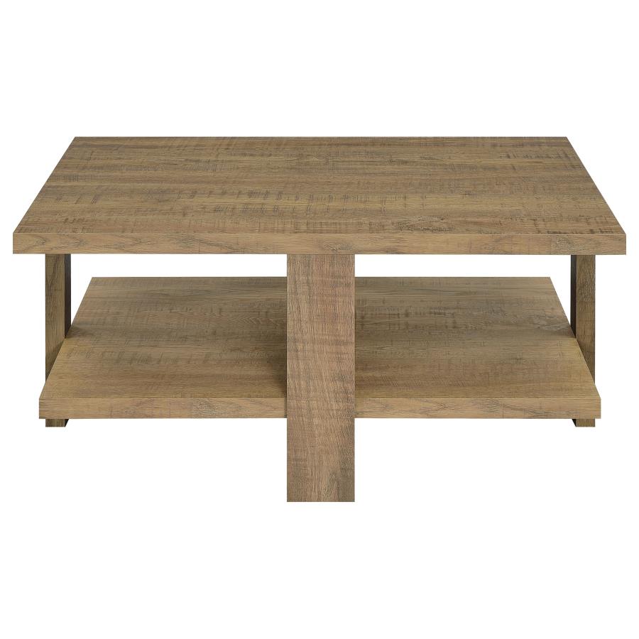 (image for) Dawn Square Engineered Wood Coffee Table Mango Brown