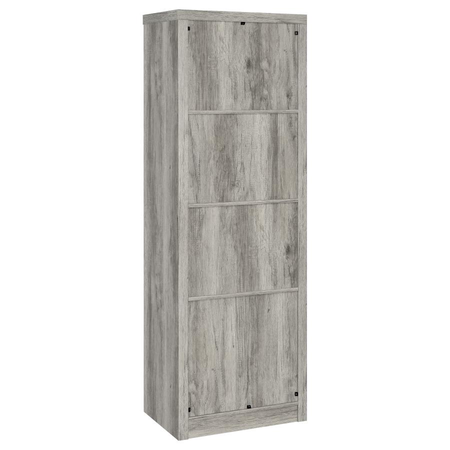 (image for) Burke 3-shelf Engineered Wood Media Tower Grey Driftwood