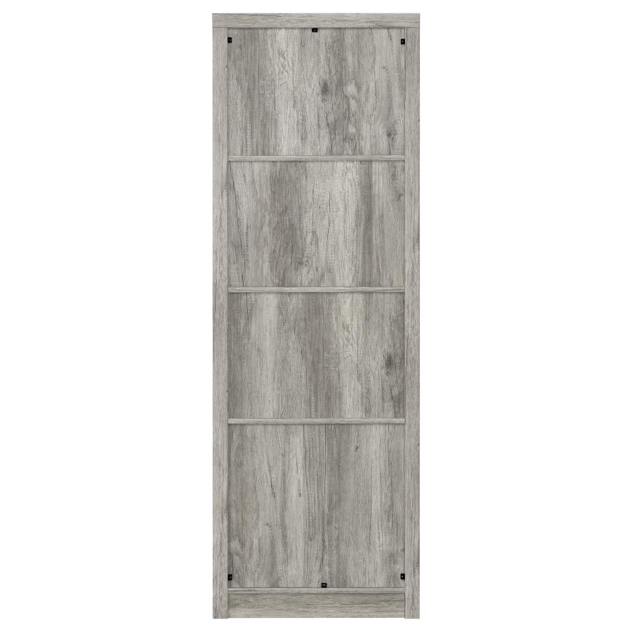 (image for) Burke 3-shelf Engineered Wood Media Tower Grey Driftwood