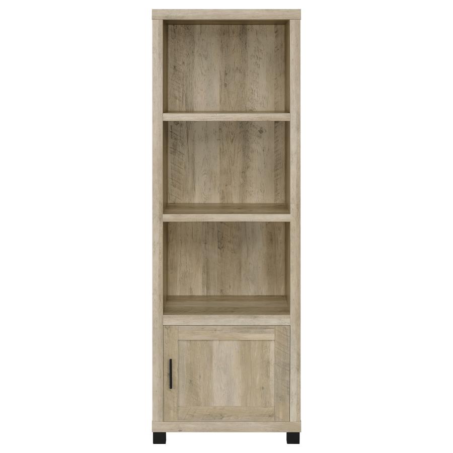 (image for) Sachin 3-shelf Engineered Wood Media Tower Distressed Pine