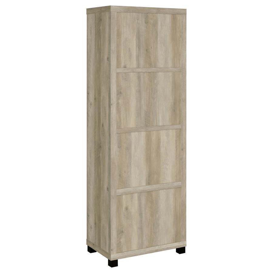 (image for) Sachin 3-shelf Engineered Wood Media Tower Distressed Pine