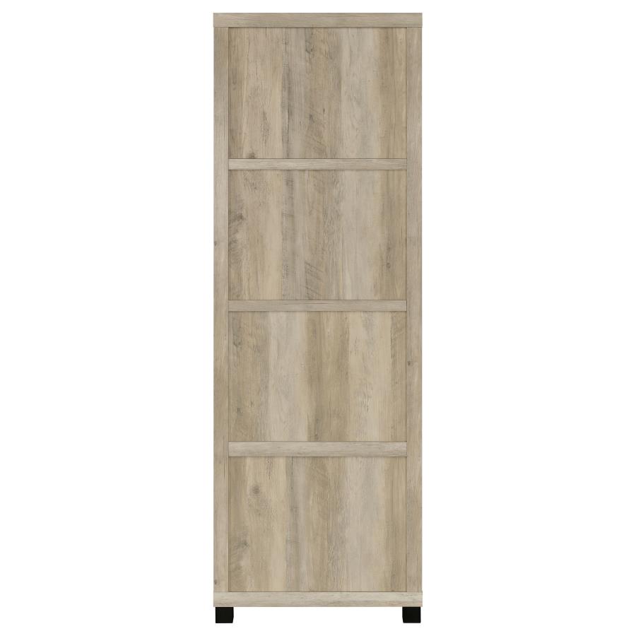 (image for) Sachin 3-shelf Engineered Wood Media Tower Distressed Pine