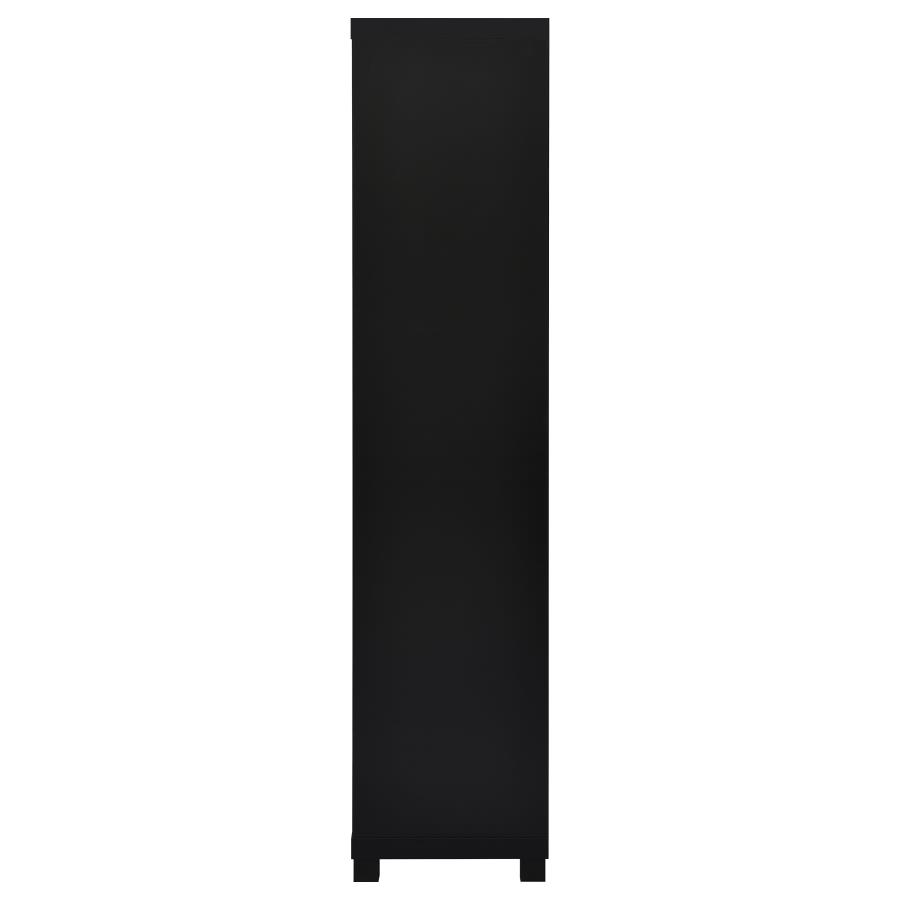 (image for) Jupiter 3-shelf Engineered Wood Media Tower Black