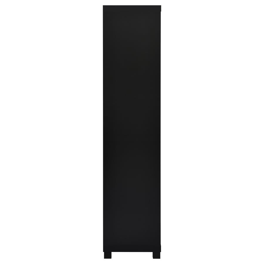 (image for) Jupiter 3-shelf Engineered Wood Media Tower Black